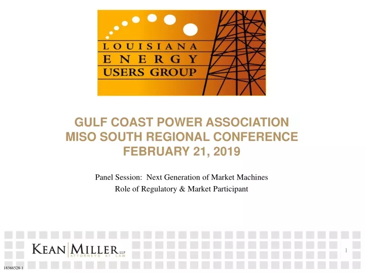 gulf coast power association miso south regional conference february 21 2019