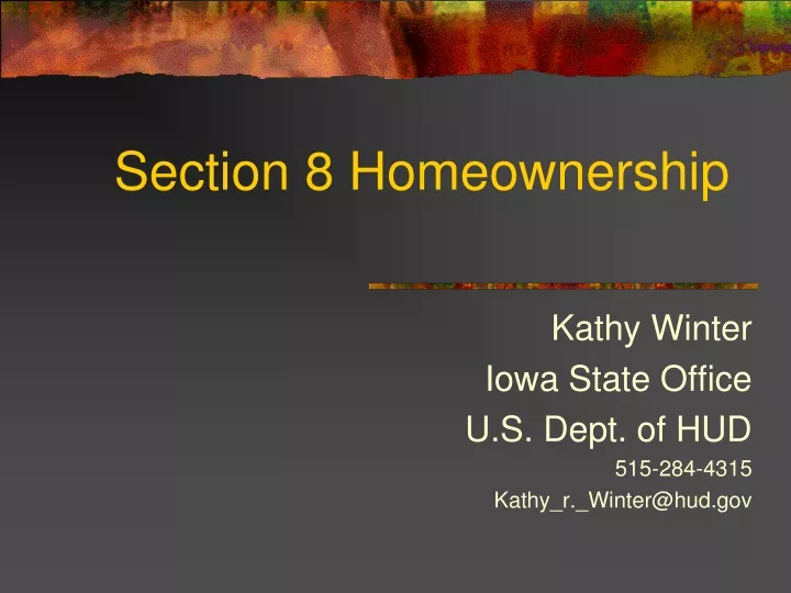 section 8 homeownership