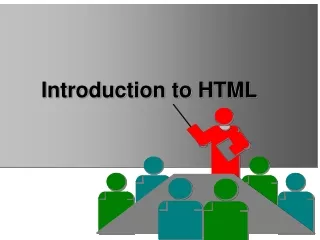 Introduction to HTML