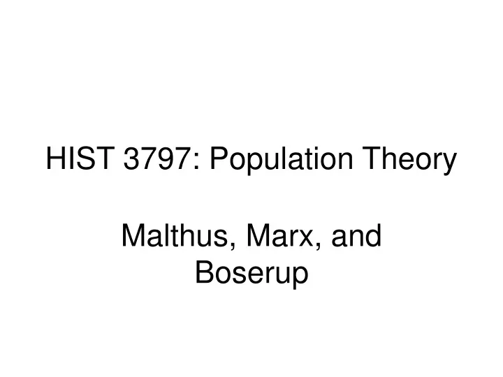 hist 3797 population theory