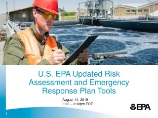 U.S. EPA Updated Risk Assessment and Emergency Response Plan Tools