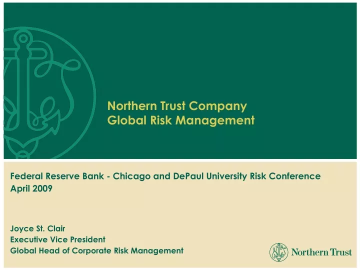 northern trust company global risk management