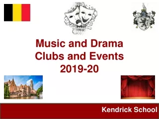 Music and Drama  Clubs and Events 2019-20