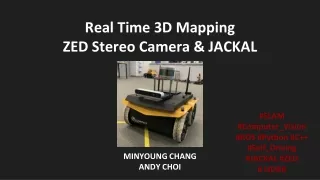 Real Time 3D Mapping ZED Stereo Camera &amp; JACKAL