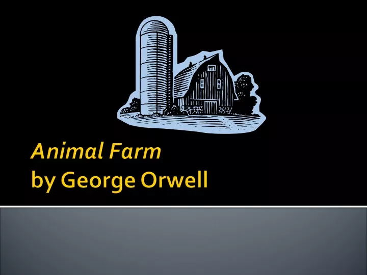 animal farm by george orwell