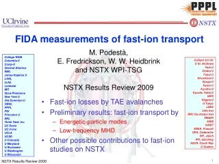 FIDA measurements of fast-ion transport