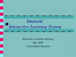 Intercod Interactive Learning System