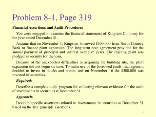Problem 8-1, Page 319