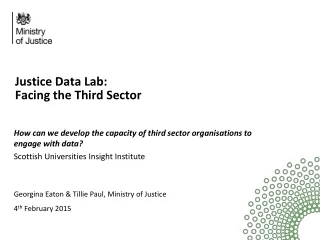 Justice Data Lab: Facing the Third Sector