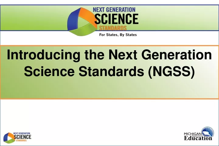introducing the next generation science standards