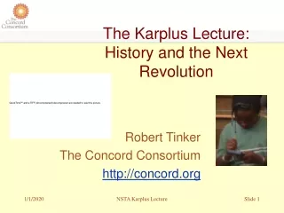 The Karplus Lecture: History and the Next Revolution