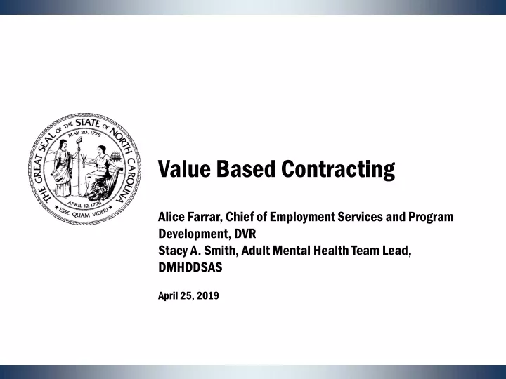 value based contracting