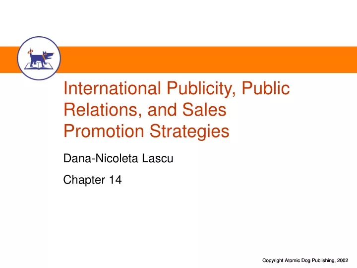 international publicity public relations and sales promotion strategies