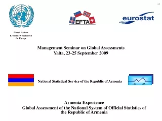 Management Seminar on Global Assessments Yalta, 23-25 September 2009