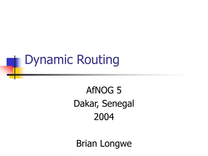 dynamic routing