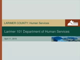 LARIMER COUNTY:  Human Services