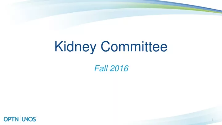 kidney committee