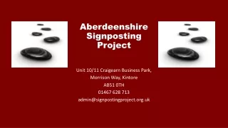 Aberdeenshire  Signposting  Project