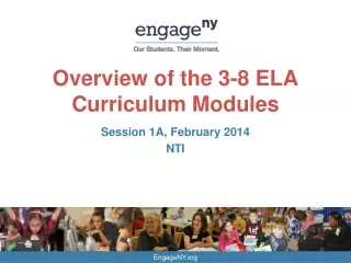 Overview  of the 3-8 ELA Curriculum Modules