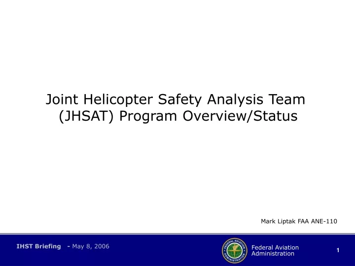 joint helicopter safety analysis team jhsat