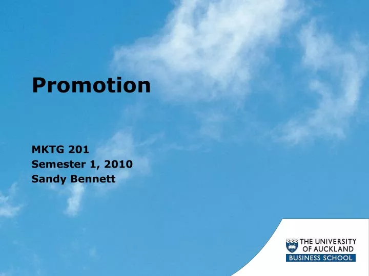 promotion