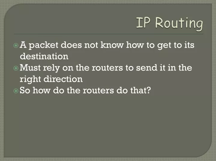 ip routing