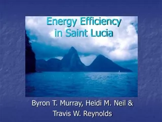 Energy Efficiency  in Saint Lucia
