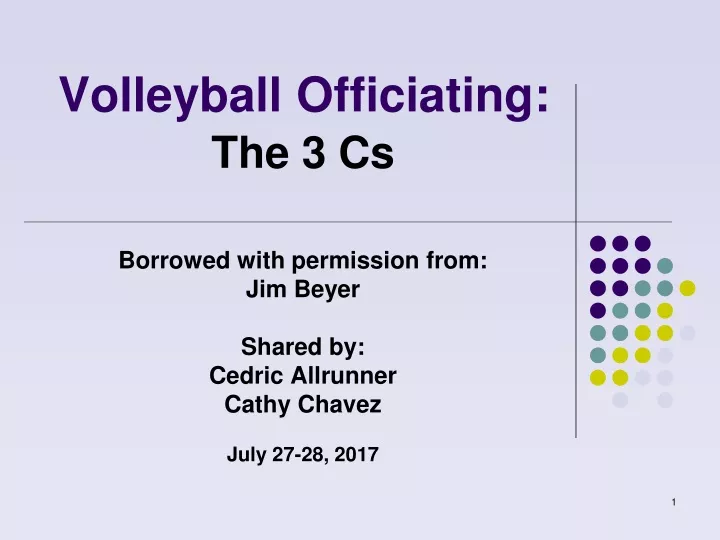 volleyball officiating