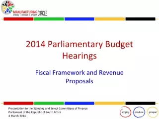 2014 Parliamentary Budget Hearings