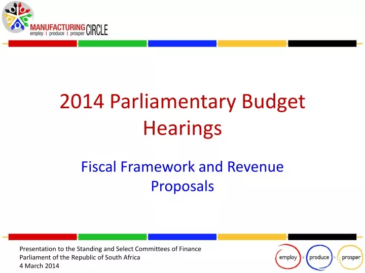 2014 parliamentary budget hearings