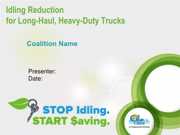 idling reduction for long haul heavy duty trucks