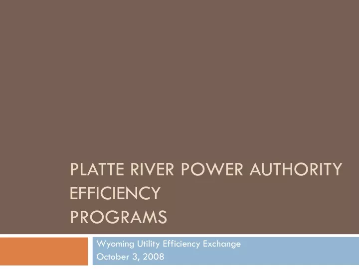 platte river power authority efficiency programs