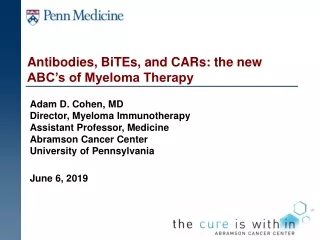 Antibodies,  BiTEs , and CARs: the new ABC’s of Myeloma Therapy