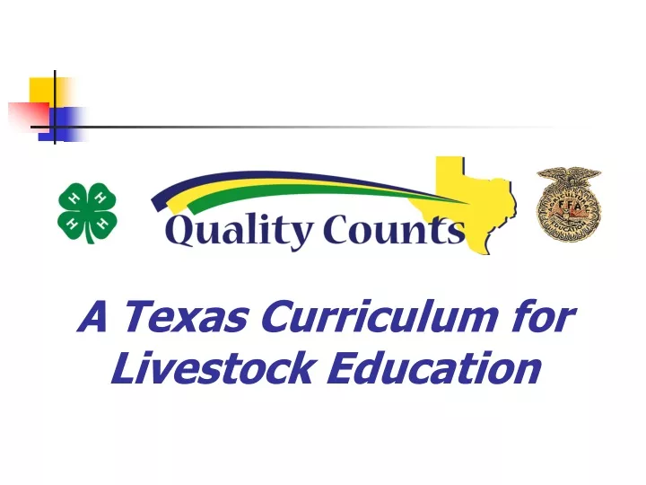 a texas curriculum for livestock education