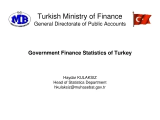 Turkish Ministry  o f Finance General Directorate of Public Accounts