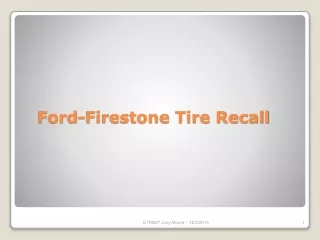 Ford-Firestone Tire Recall