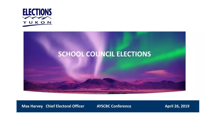 school council elections