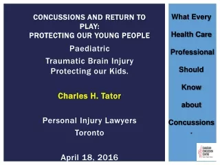 Concussions and Return to Play: Protecting our Young People