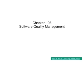 Chapter - 06 Software Quality Management