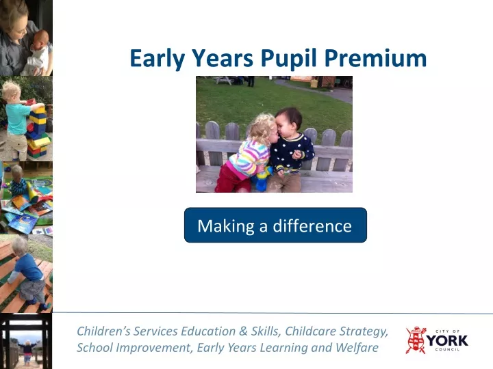 early years pupil premium
