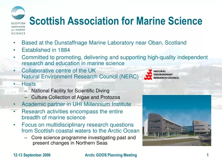 scottish association for marine science