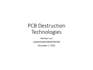 PCB Destruction Technologies