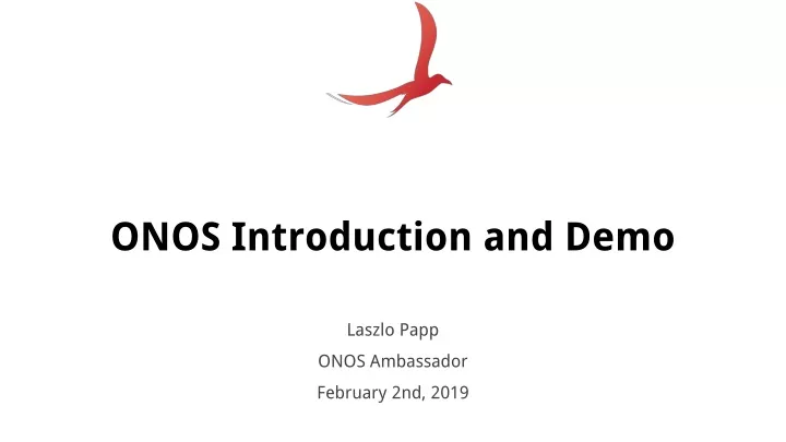 onos introduction and demo
