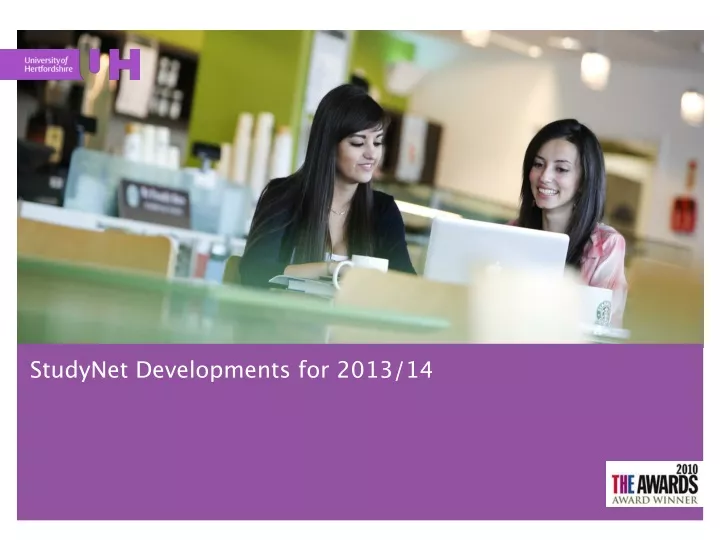 studynet developments for 2013 14