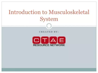 Introduction to Musculoskeletal System