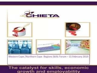 Western Cape /Northern Cape  Regions Skills Forum – 15 February 2019