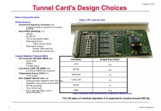 Tunnel Card’s Design Choices