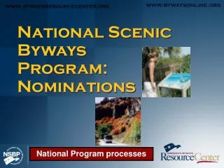National Scenic Byways Program: Nominations