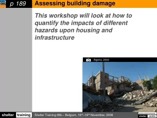 Assessing building damage