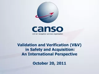 Validation and Verification (V&amp;V)  in Safety and Acquisition: An International Perspective
